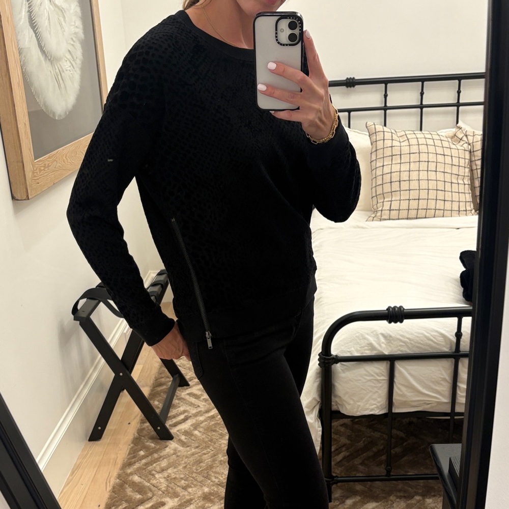 Rails Black Crew Neck Sweater